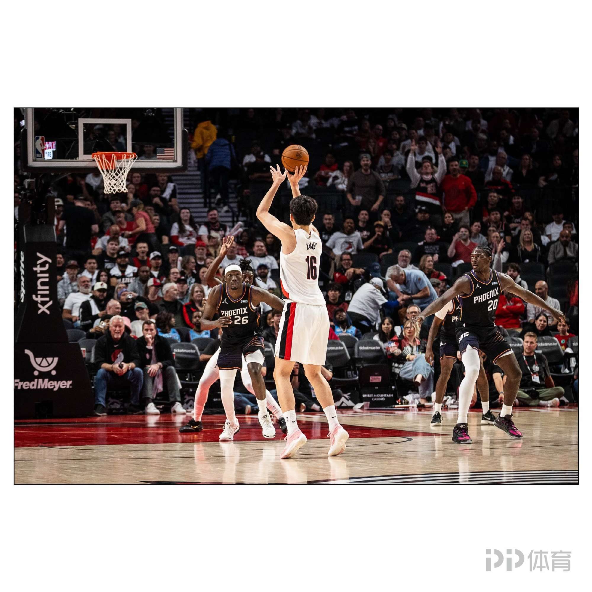 NBA-杨瀚森5分2板 开拓者41分狂胜太阳取开门红